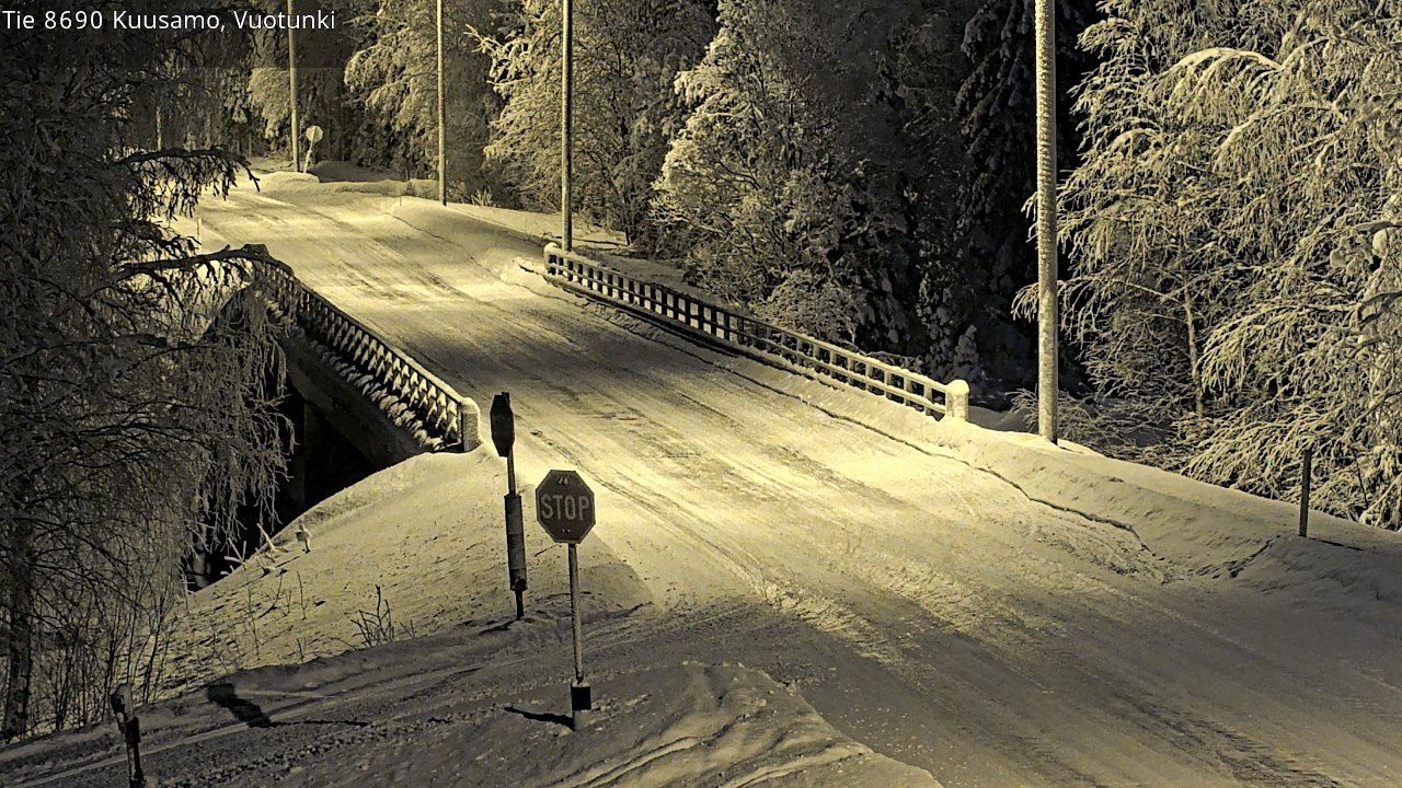 Kelikamerat Kuva Tie 8690 Kuusamo, Vuotunki, Kuusamo, Pohjois-Pohjanmaa