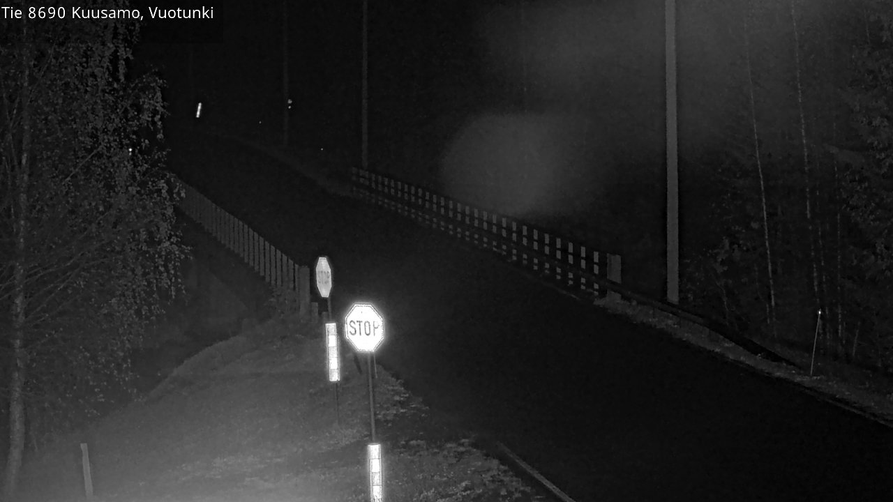 Weather Camera Image Väg 8690 Kuusamo, Vuotunki, Kuusamo, Pohjois-Pohjanmaa