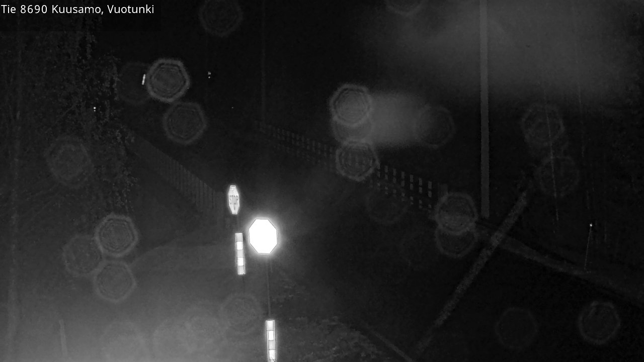 Weather Camera Image Väg 8690 Kuusamo, Vuotunki, Kuusamo, Pohjois-Pohjanmaa