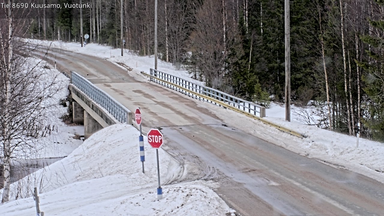 Weather Camera Image Road 8690 Kuusamo, Vuotunki, Kuusamo, Pohjois-Pohjanmaa