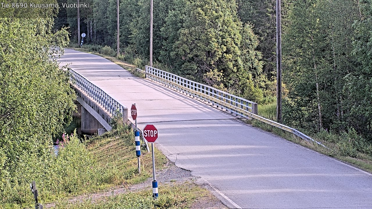 Kelikamerat Kuva Tie 8690 Kuusamo, Vuotunki, Kuusamo, Pohjois-Pohjanmaa