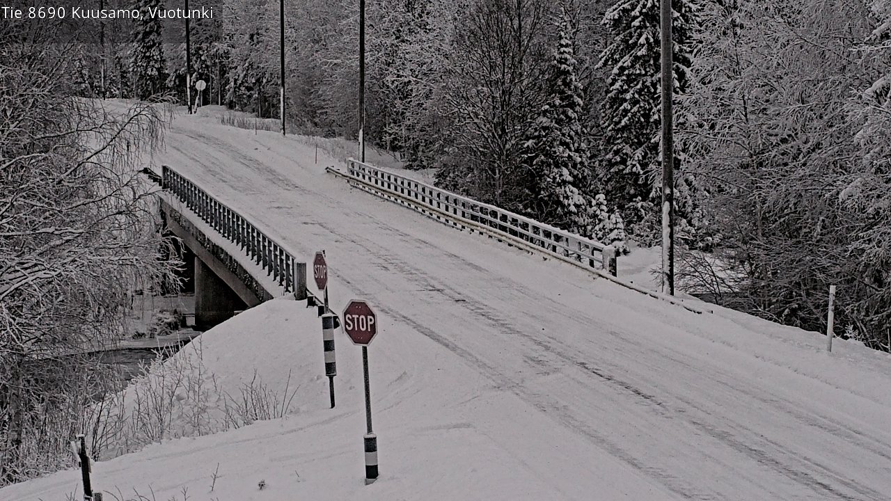 Weather Camera Image Väg 8690 Kuusamo, Vuotunki, Kuusamo, Pohjois-Pohjanmaa