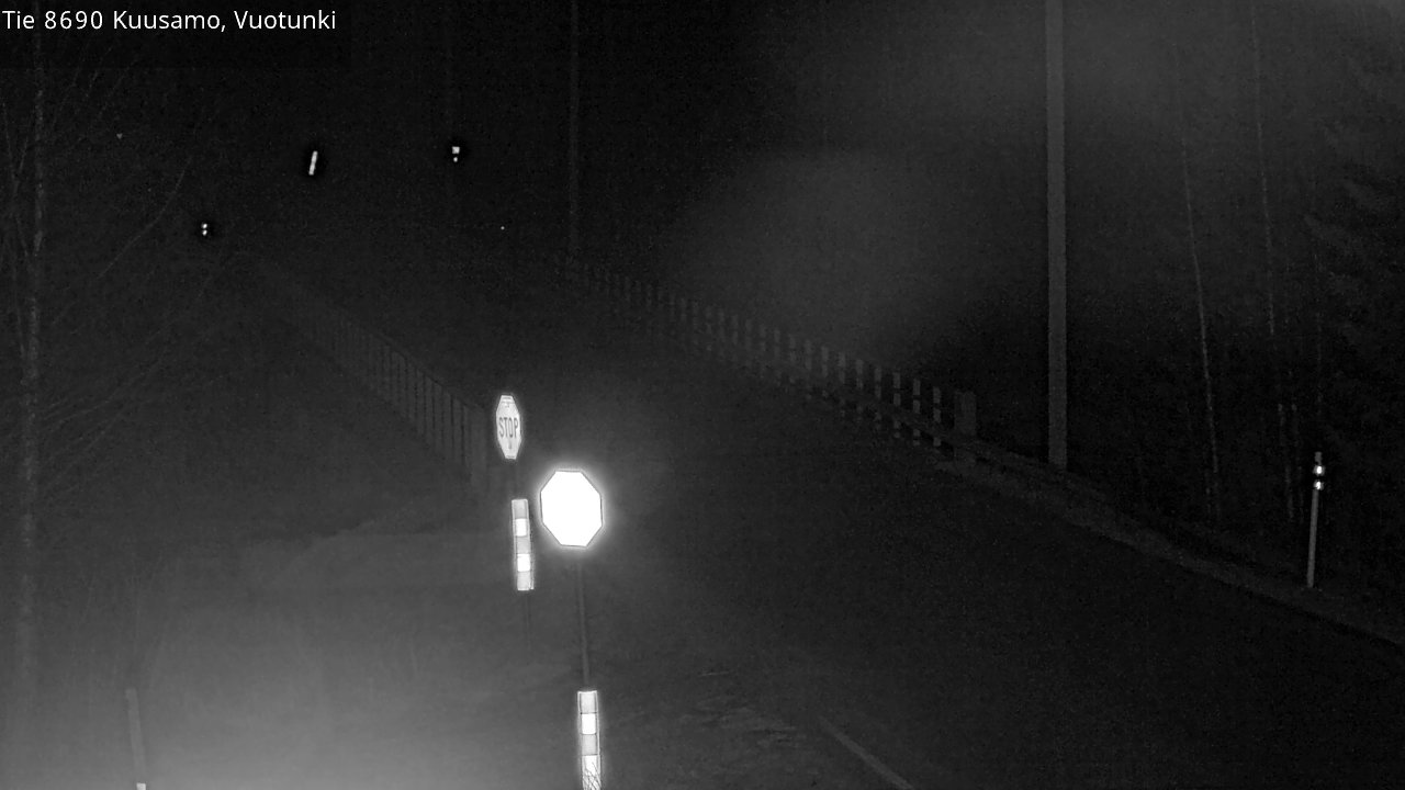 Weather Camera Image Väg 8690 Kuusamo, Vuotunki, Kuusamo, Pohjois-Pohjanmaa