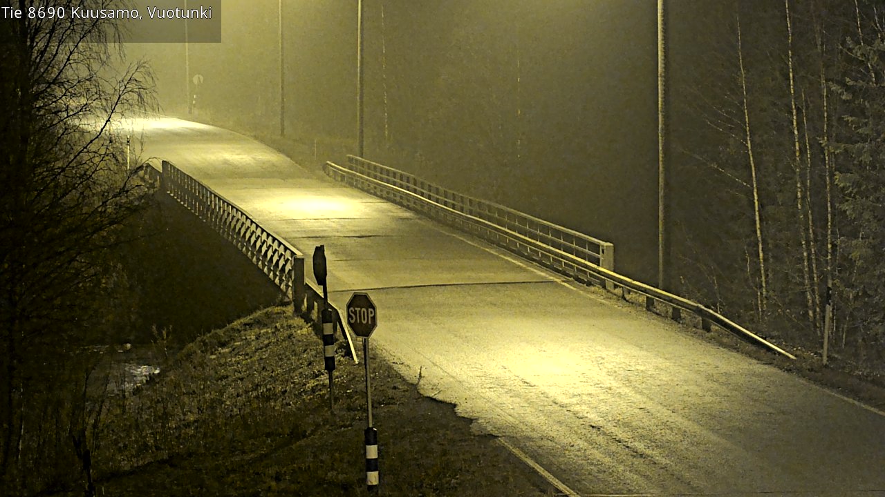 Kelikamerat Kuva Tie 8690 Kuusamo, Vuotunki, Kuusamo, Pohjois-Pohjanmaa