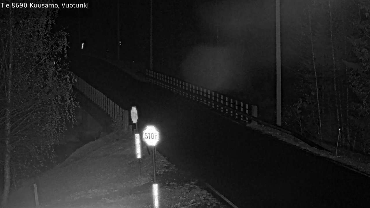 Weather Camera Image Väg 8690 Kuusamo, Vuotunki, Kuusamo, Pohjois-Pohjanmaa