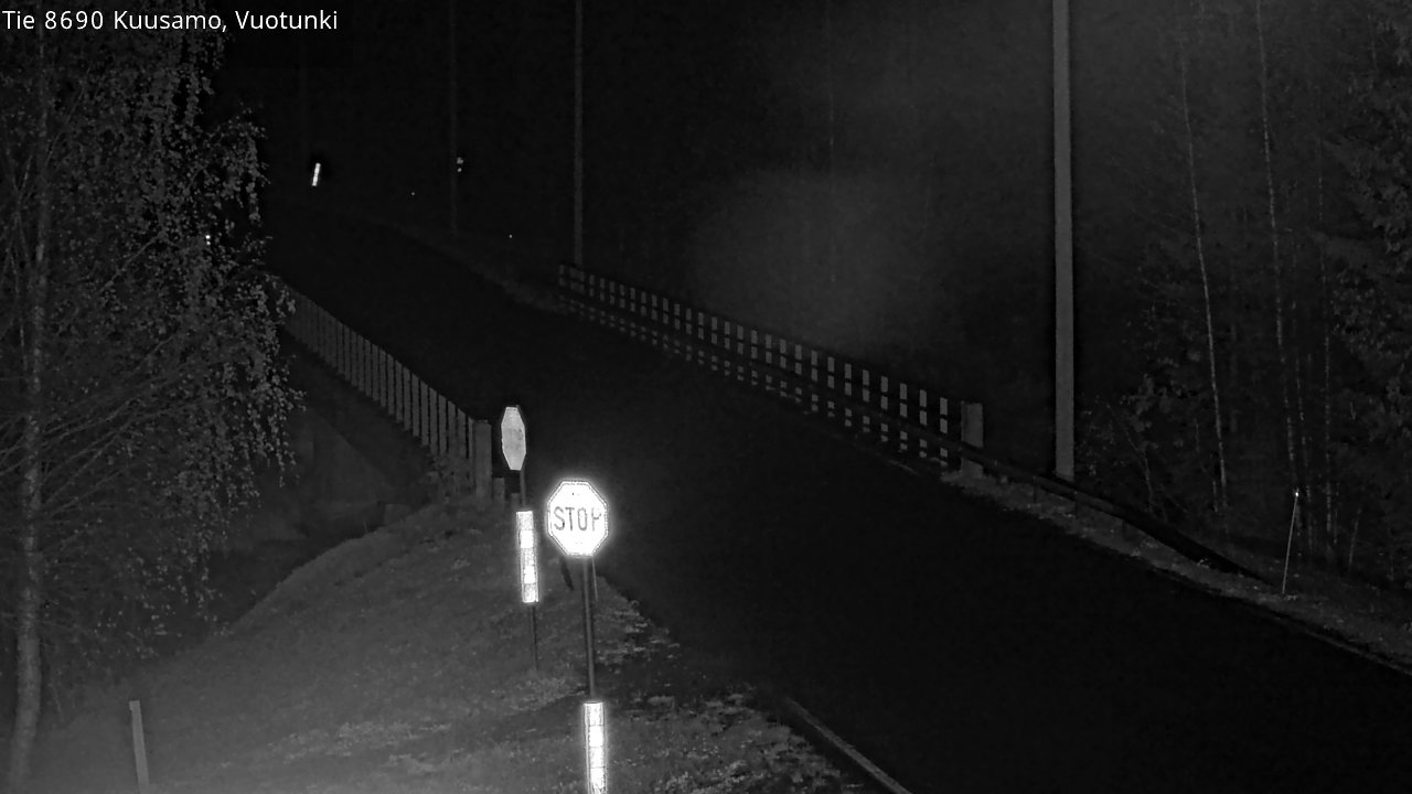 Weather Camera Image Väg 8690 Kuusamo, Vuotunki, Kuusamo, Pohjois-Pohjanmaa