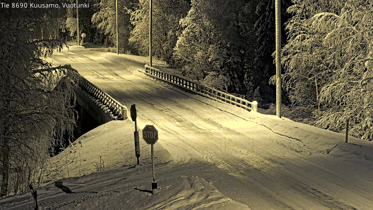 Kelikamerat Kuva Tie 8690 Kuusamo, Vuotunki, Kuusamo, Pohjois-Pohjanmaa