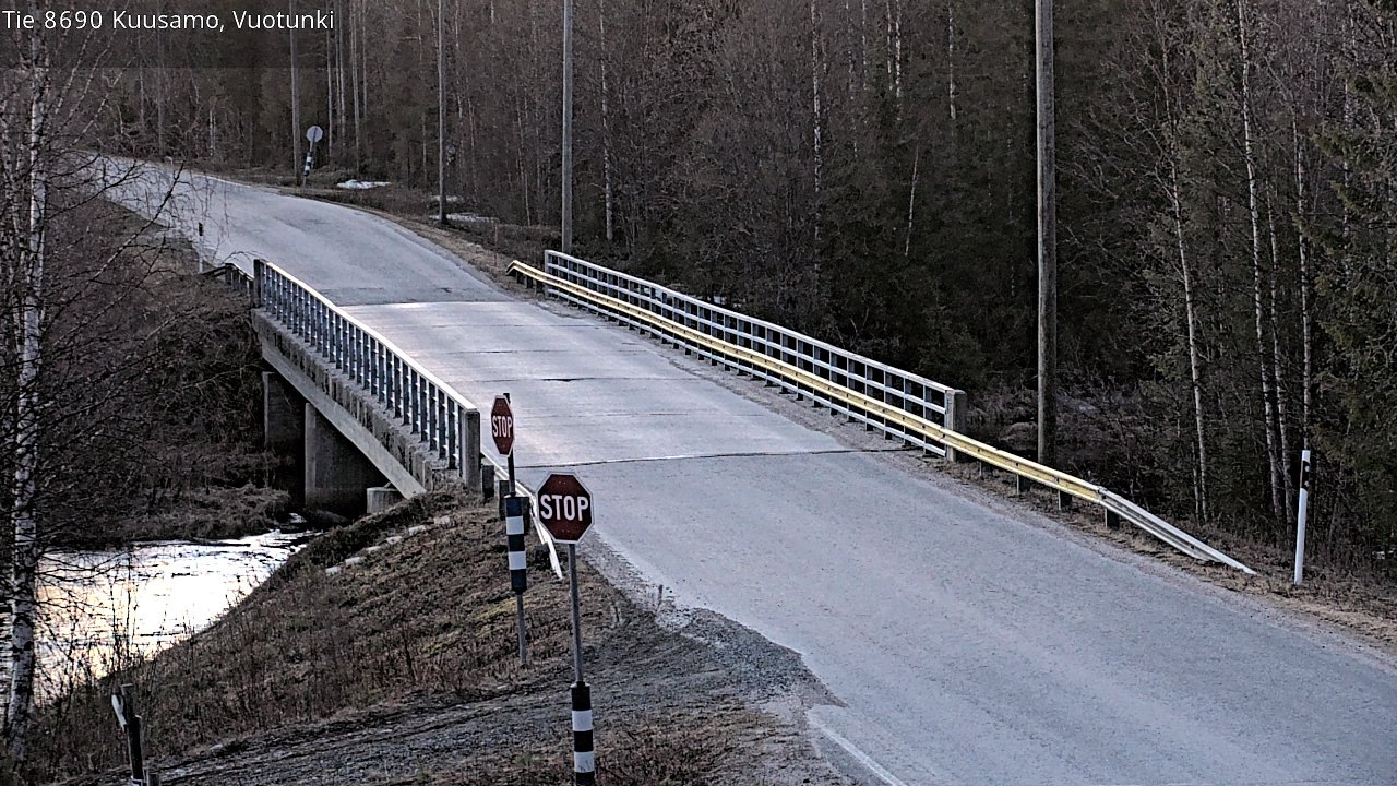 Weather Camera Image Väg 8690 Kuusamo, Vuotunki, Kuusamo, Pohjois-Pohjanmaa