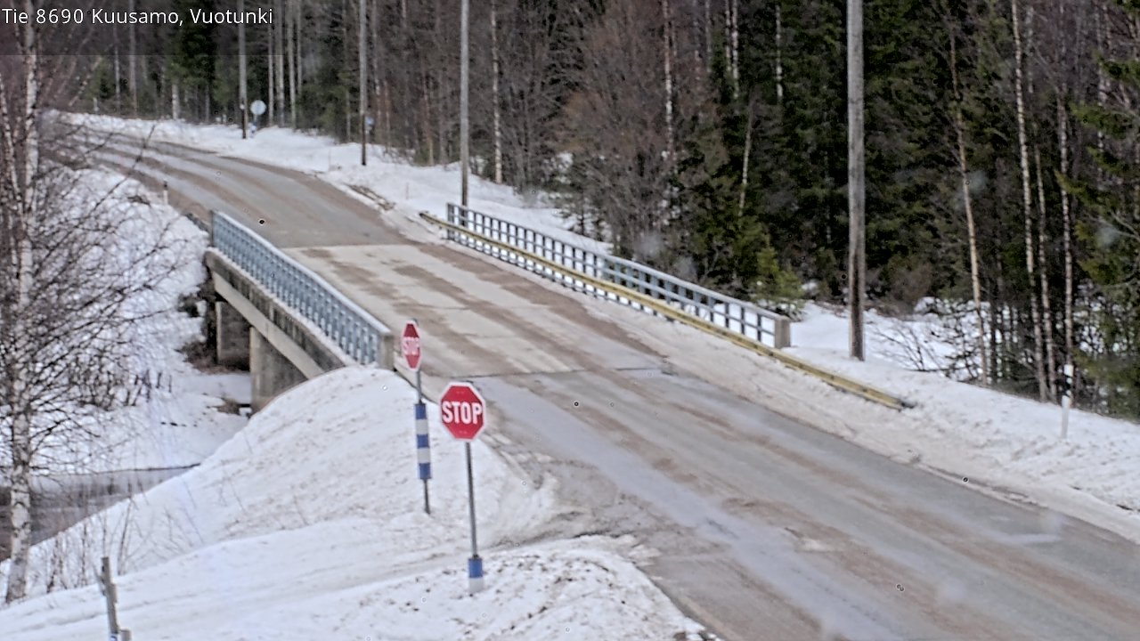 Weather Camera Image Road 8690 Kuusamo, Vuotunki, Kuusamo, Pohjois-Pohjanmaa