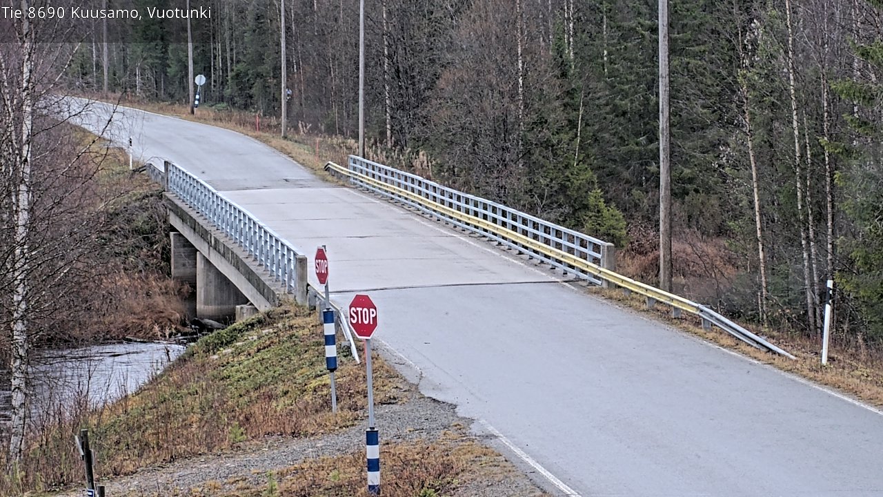 Weather Camera Image Väg 8690 Kuusamo, Vuotunki, Kuusamo, Pohjois-Pohjanmaa