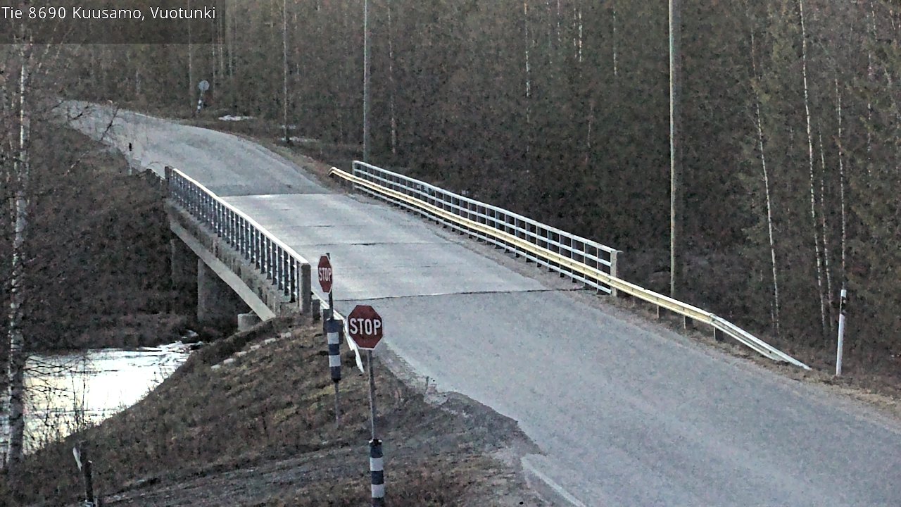 Weather Camera Image Road 8690 Kuusamo, Vuotunki, Kuusamo, Pohjois-Pohjanmaa