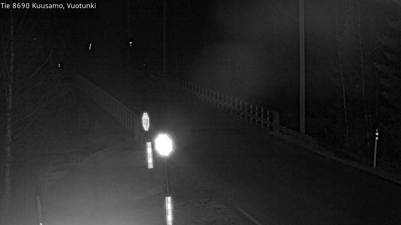 Weather Camera Image Väg 8690 Kuusamo, Vuotunki, Kuusamo, Pohjois-Pohjanmaa