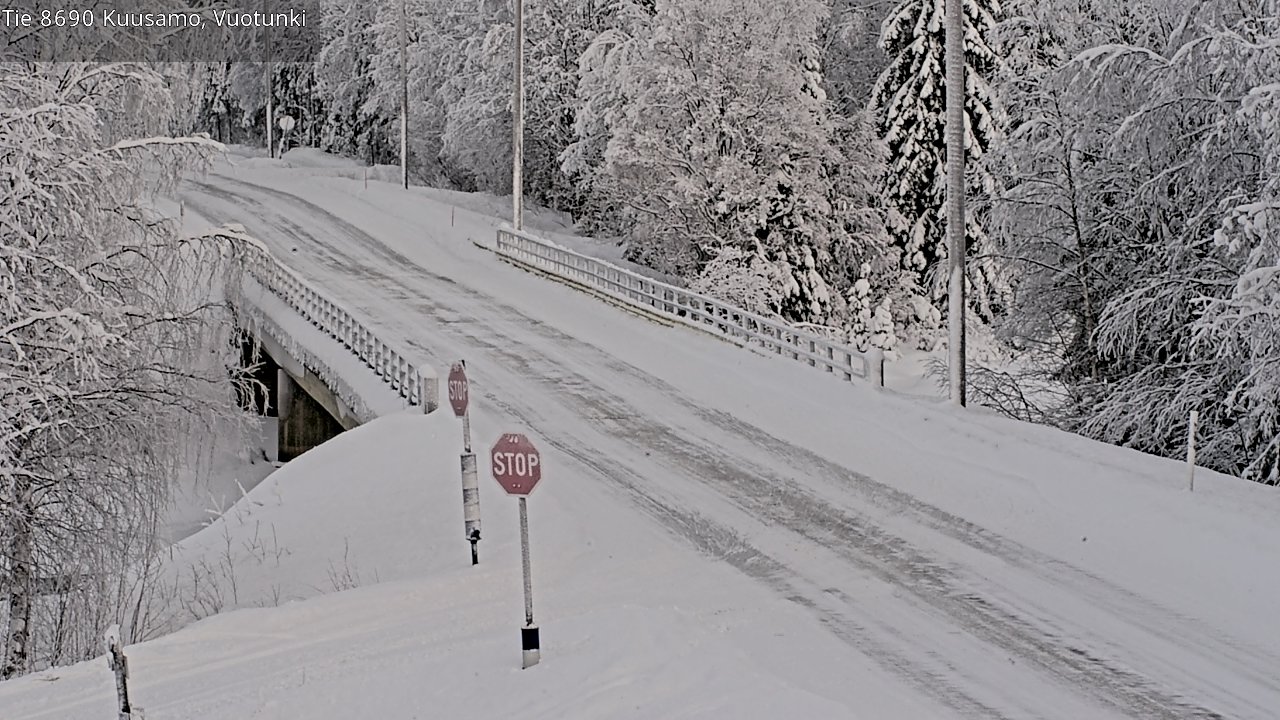Kelikamerat Kuva Tie 8690 Kuusamo, Vuotunki, Kuusamo, Pohjois-Pohjanmaa