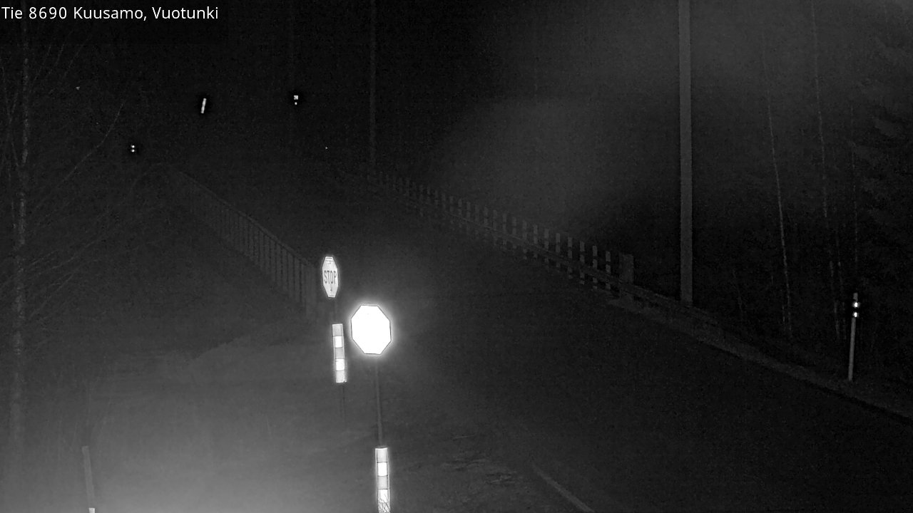 Weather Camera Image Väg 8690 Kuusamo, Vuotunki, Kuusamo, Pohjois-Pohjanmaa