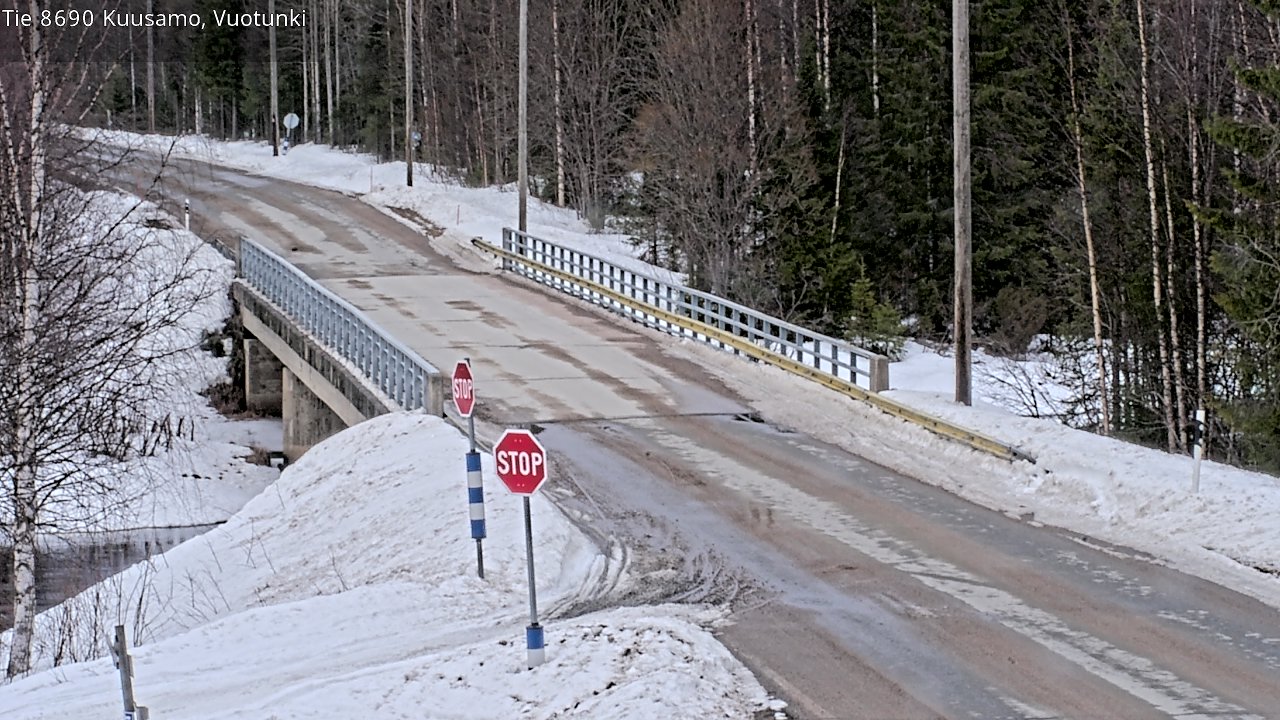 Weather Camera Image Road 8690 Kuusamo, Vuotunki, Kuusamo, Pohjois-Pohjanmaa