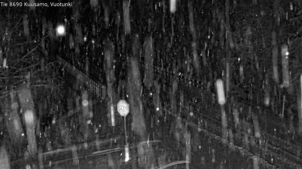 Weather Camera Image Väg 8690 Kuusamo, Vuotunki, Kuusamo, Pohjois-Pohjanmaa