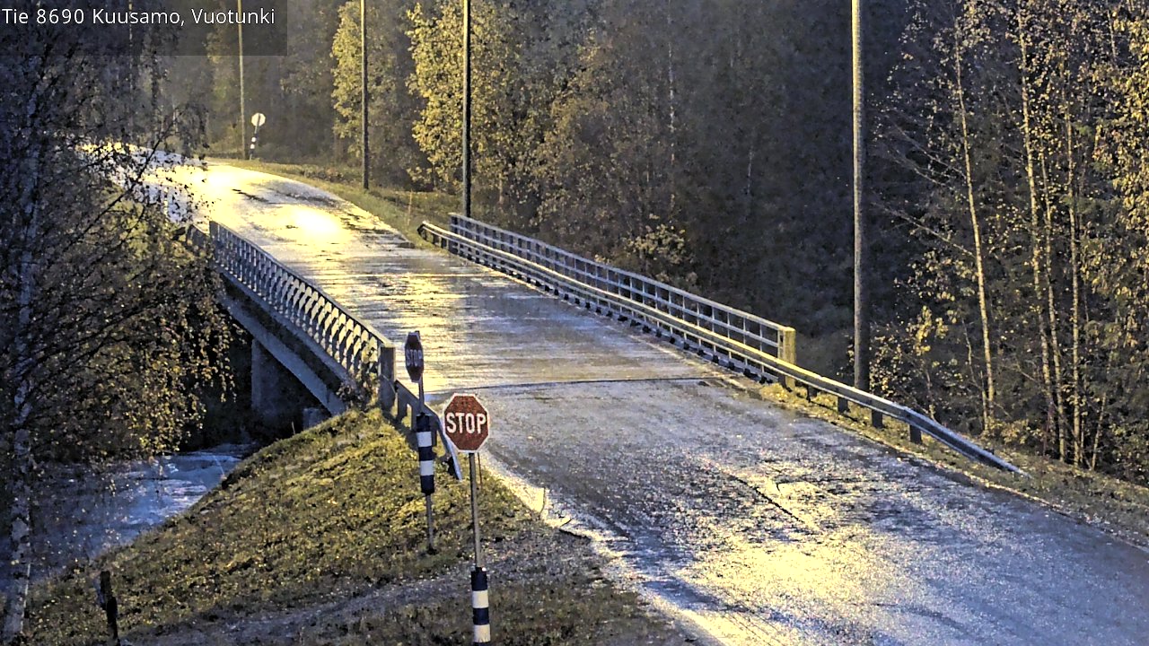 Weather Camera Image Väg 8690 Kuusamo, Vuotunki, Kuusamo, Pohjois-Pohjanmaa