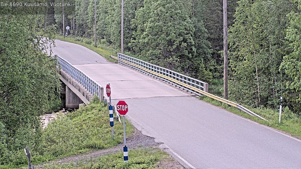 Kelikamerat Kuva Tie 8690 Kuusamo, Vuotunki, Kuusamo, Pohjois-Pohjanmaa
