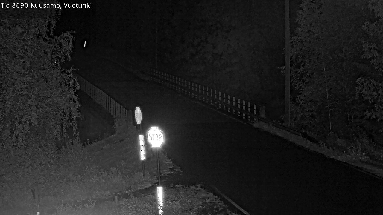 Weather Camera Image Road 8690 Kuusamo, Vuotunki, Kuusamo, Pohjois-Pohjanmaa