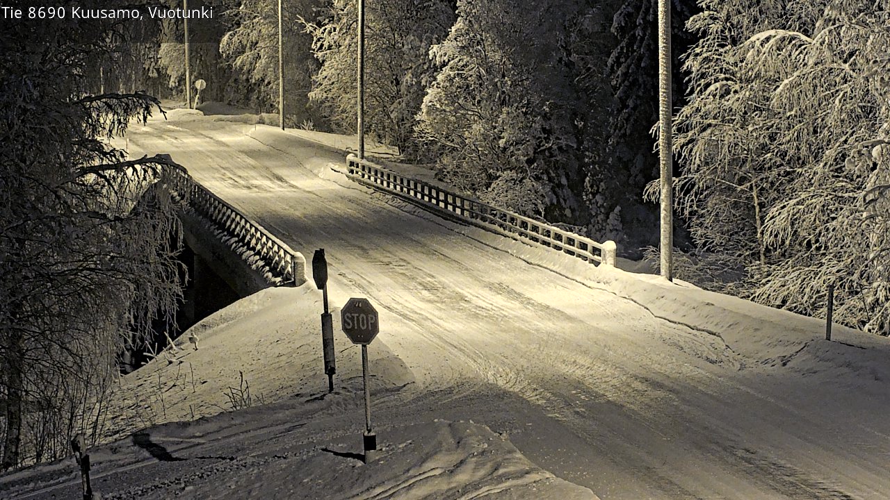 Kelikamerat Kuva Tie 8690 Kuusamo, Vuotunki, Kuusamo, Pohjois-Pohjanmaa