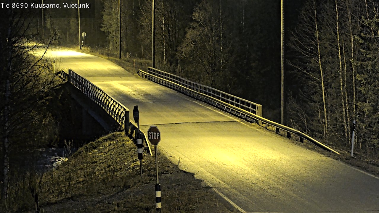 Kelikamerat Kuva Tie 8690 Kuusamo, Vuotunki, Kuusamo, Pohjois-Pohjanmaa