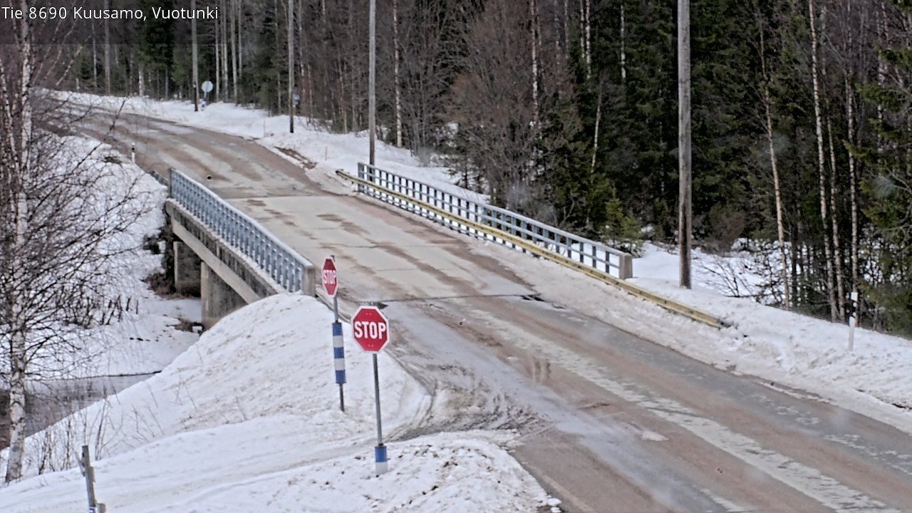 Weather Camera Image Road 8690 Kuusamo, Vuotunki, Kuusamo, Pohjois-Pohjanmaa