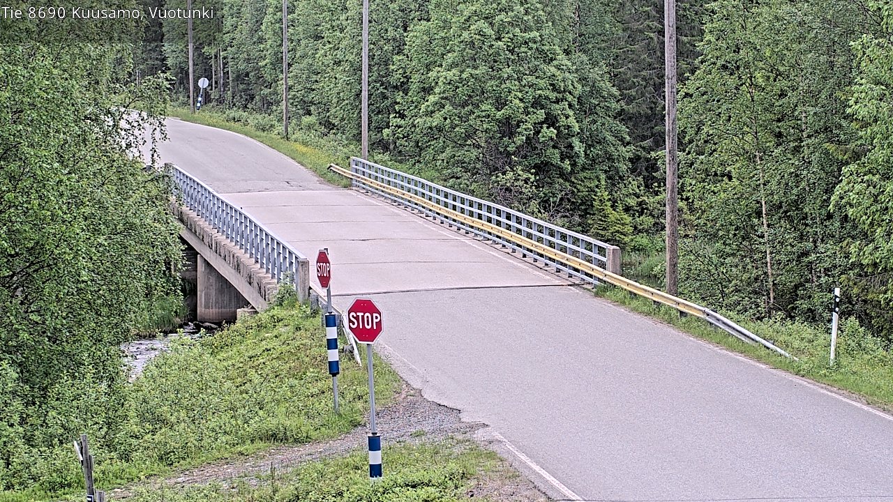 Kelikamerat Kuva Tie 8690 Kuusamo, Vuotunki, Kuusamo, Pohjois-Pohjanmaa