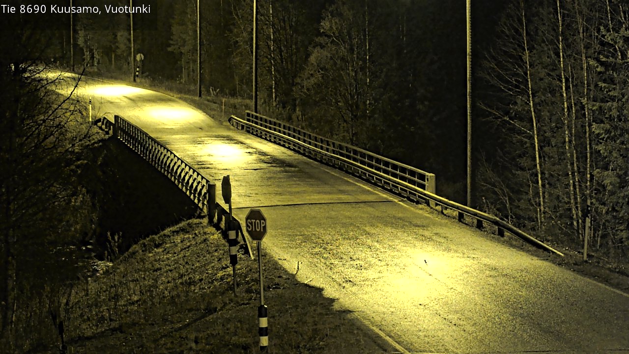 Kelikamerat Kuva Tie 8690 Kuusamo, Vuotunki, Kuusamo, Pohjois-Pohjanmaa