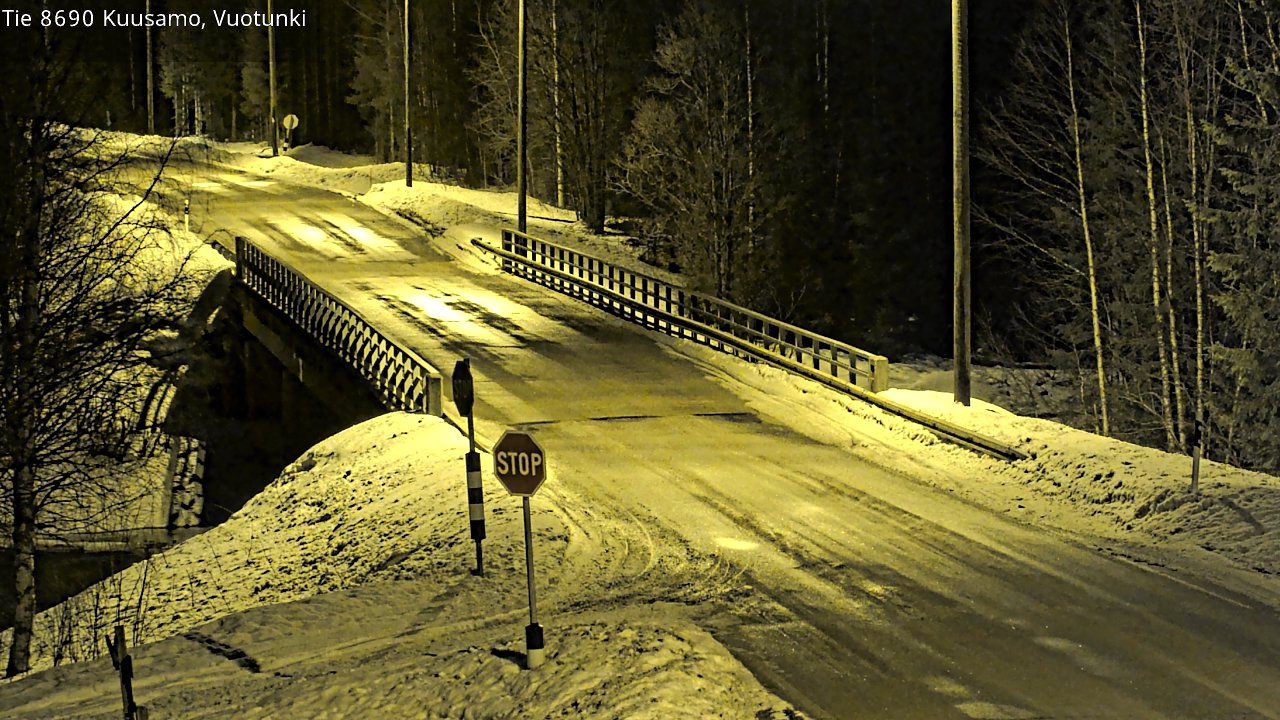 Kelikamerat Kuva Tie 8690 Kuusamo, Vuotunki, Kuusamo, Pohjois-Pohjanmaa