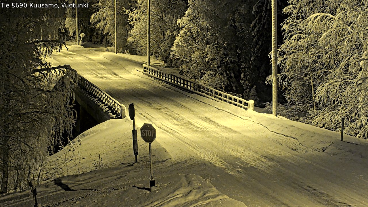 Kelikamerat Kuva Tie 8690 Kuusamo, Vuotunki, Kuusamo, Pohjois-Pohjanmaa