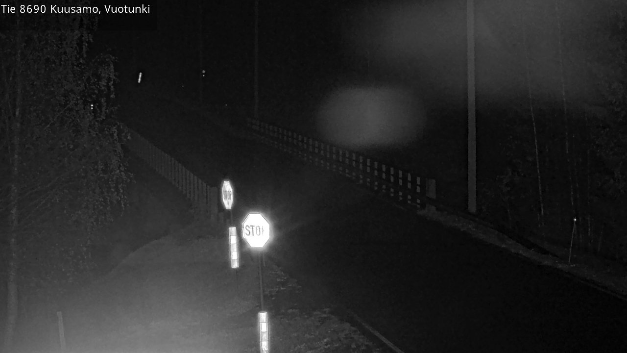 Weather Camera Image Väg 8690 Kuusamo, Vuotunki, Kuusamo, Pohjois-Pohjanmaa
