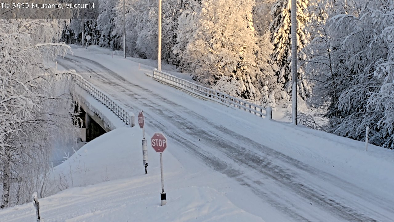 Weather Camera Image Väg 8690 Kuusamo, Vuotunki, Kuusamo, Pohjois-Pohjanmaa