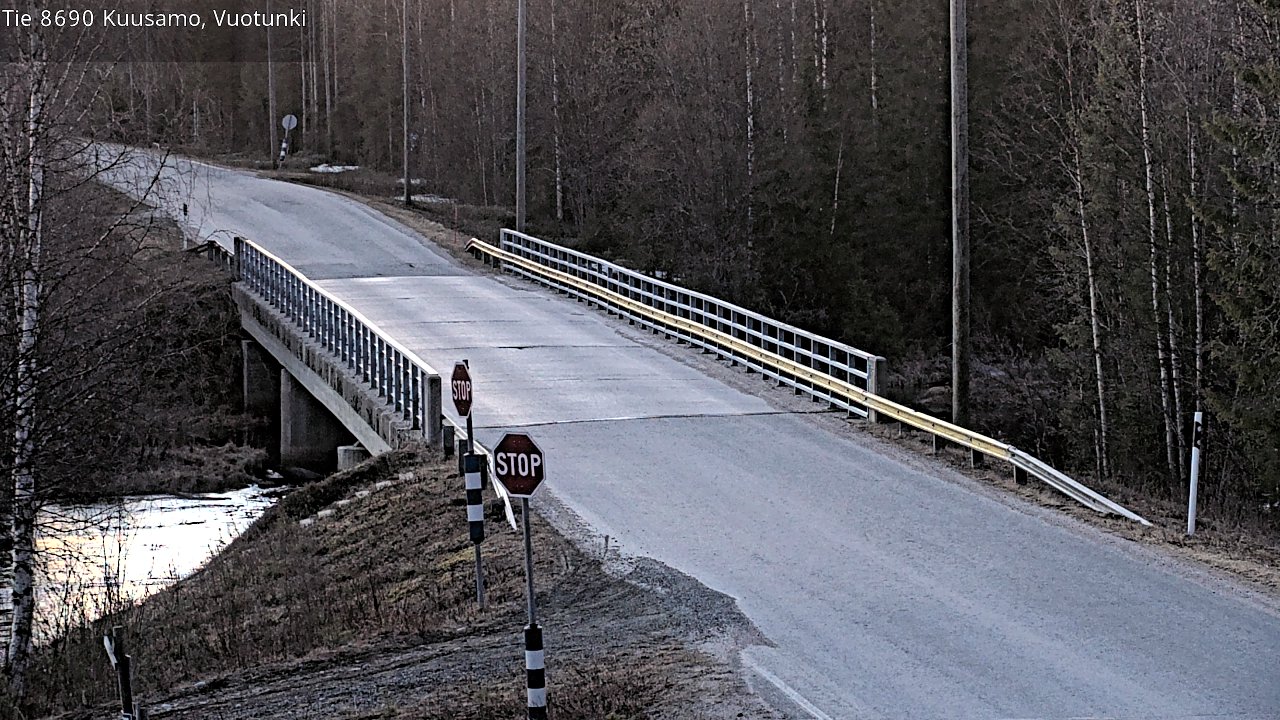 Weather Camera Image Väg 8690 Kuusamo, Vuotunki, Kuusamo, Pohjois-Pohjanmaa