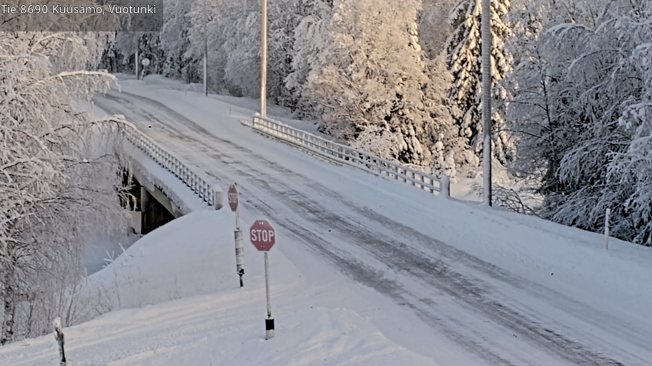Weather Camera Image Väg 8690 Kuusamo, Vuotunki, Kuusamo, Pohjois-Pohjanmaa