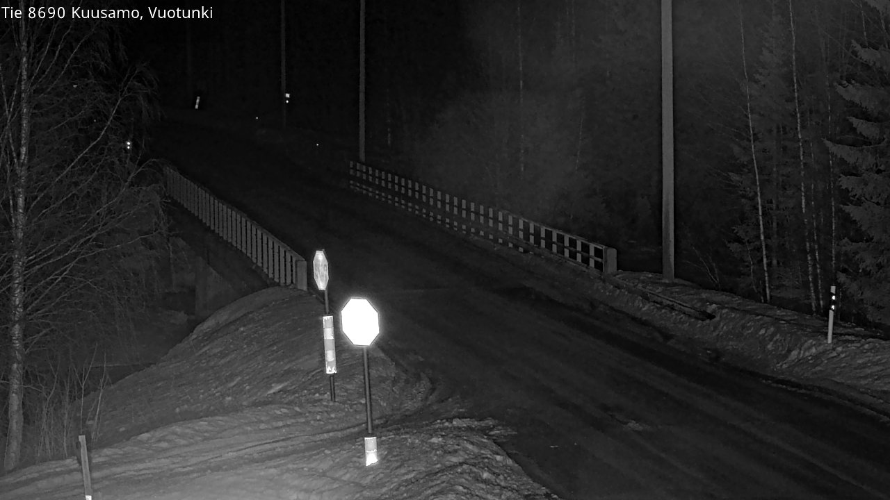 Kelikamerat Kuva Tie 8690 Kuusamo, Vuotunki, Kuusamo, Pohjois-Pohjanmaa