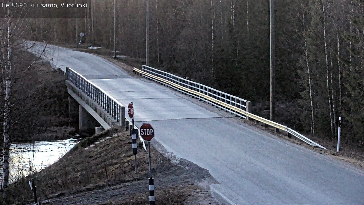 Weather Camera Image Väg 8690 Kuusamo, Vuotunki, Kuusamo, Pohjois-Pohjanmaa