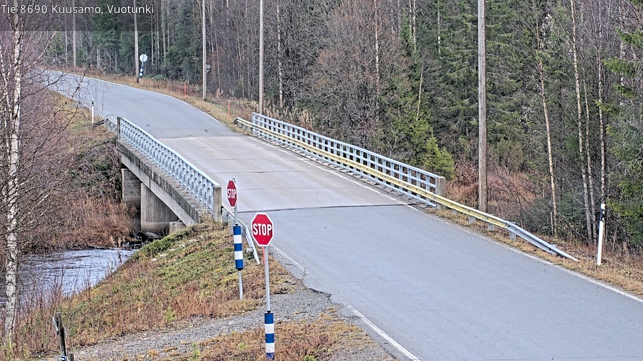 Kelikamerat Kuva Tie 8690 Kuusamo, Vuotunki, Kuusamo, Pohjois-Pohjanmaa