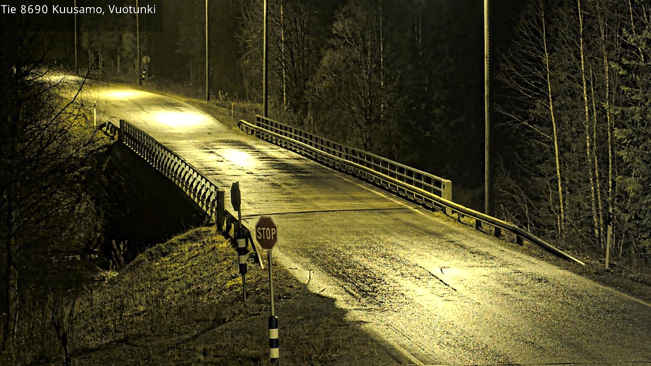 Kelikamerat Kuva Tie 8690 Kuusamo, Vuotunki, Kuusamo, Pohjois-Pohjanmaa