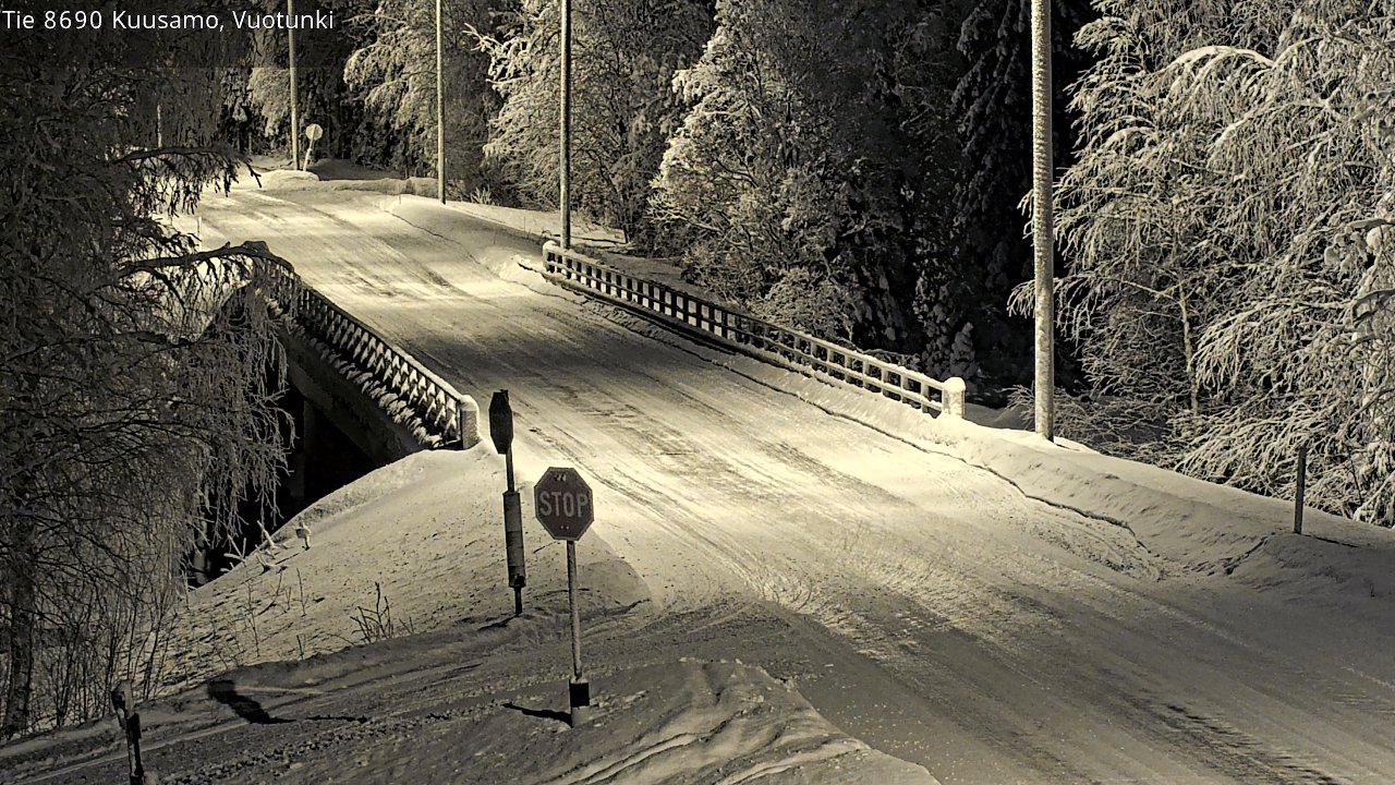 Kelikamerat Kuva Tie 8690 Kuusamo, Vuotunki, Kuusamo, Pohjois-Pohjanmaa