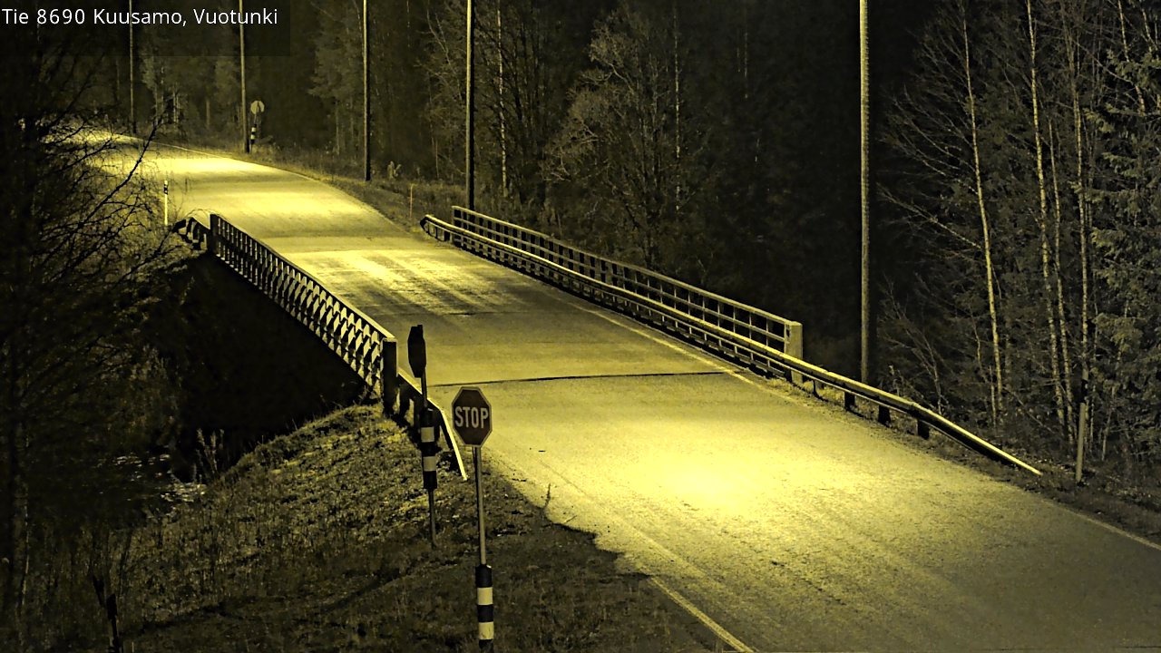 Kelikamerat Kuva Tie 8690 Kuusamo, Vuotunki, Kuusamo, Pohjois-Pohjanmaa