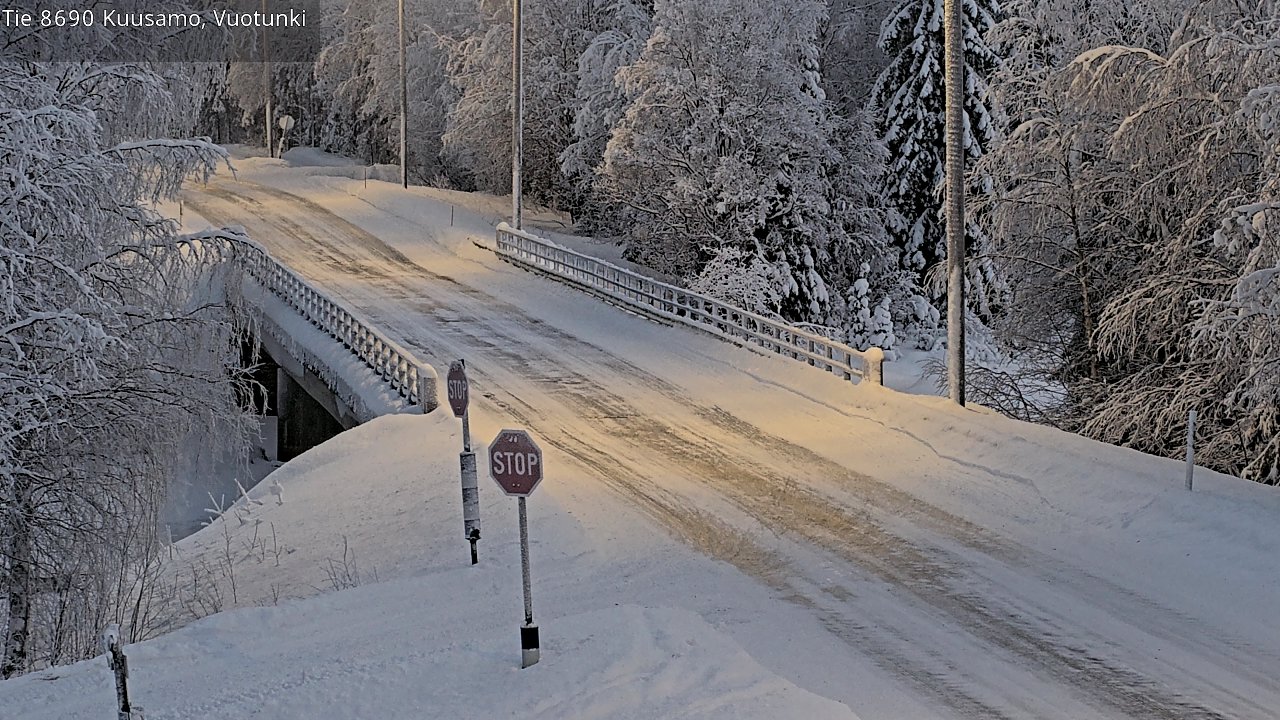 Kelikamerat Kuva Tie 8690 Kuusamo, Vuotunki, Kuusamo, Pohjois-Pohjanmaa