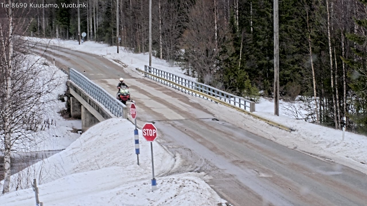 Weather Camera Image Road 8690 Kuusamo, Vuotunki, Kuusamo, Pohjois-Pohjanmaa
