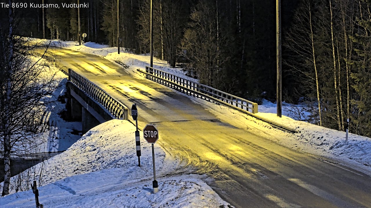 Kelikamerat Kuva Tie 8690 Kuusamo, Vuotunki, Kuusamo, Pohjois-Pohjanmaa