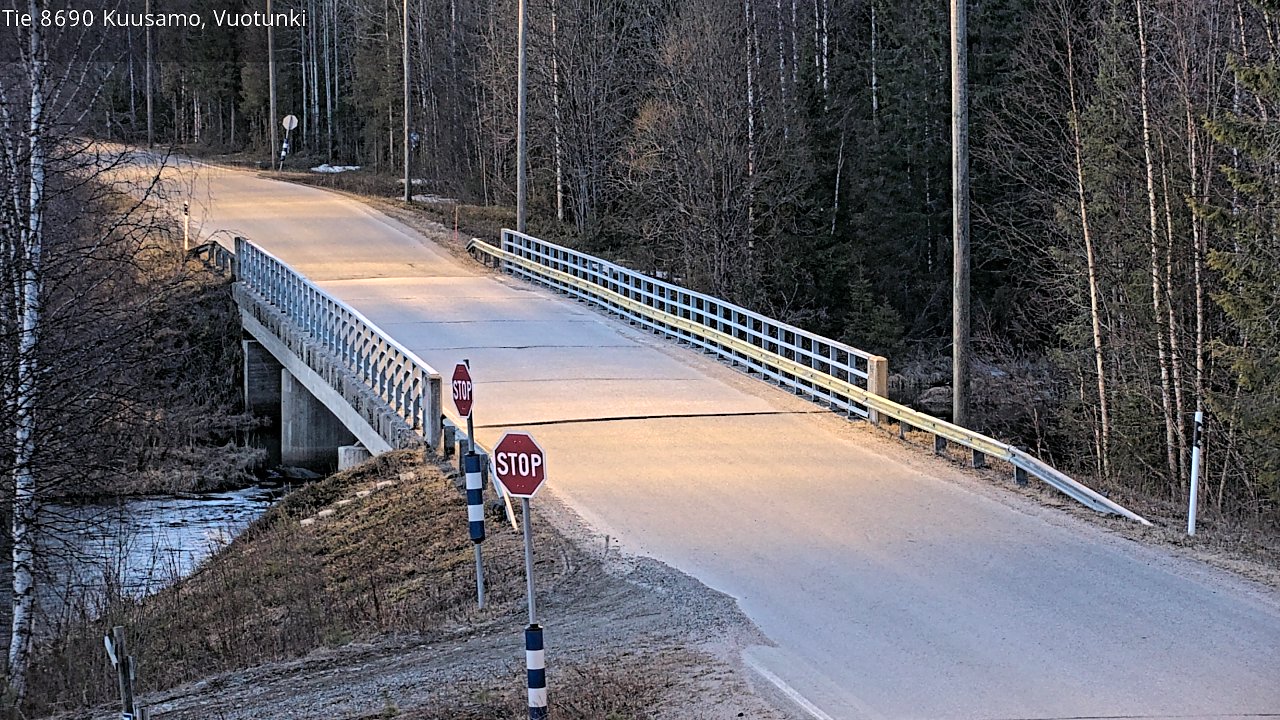 Weather Camera Image Väg 8690 Kuusamo, Vuotunki, Kuusamo, Pohjois-Pohjanmaa