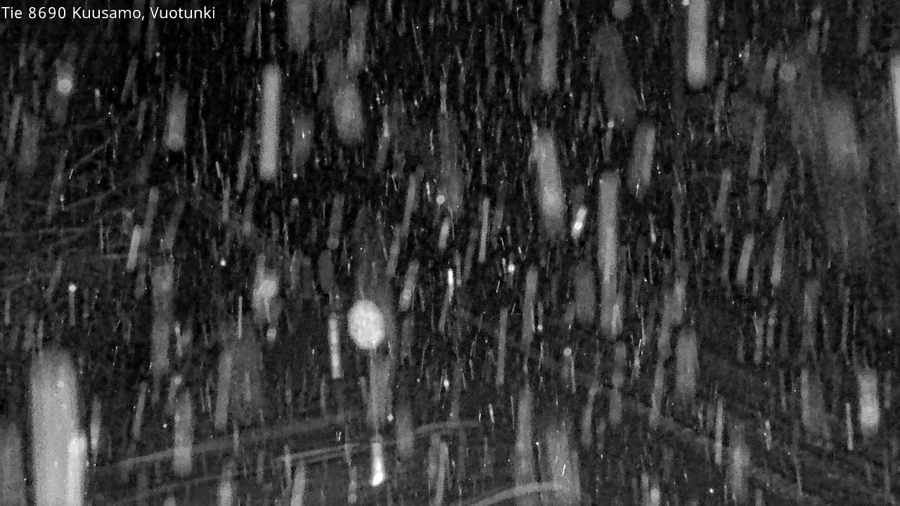Weather Camera Image Väg 8690 Kuusamo, Vuotunki, Kuusamo, Pohjois-Pohjanmaa