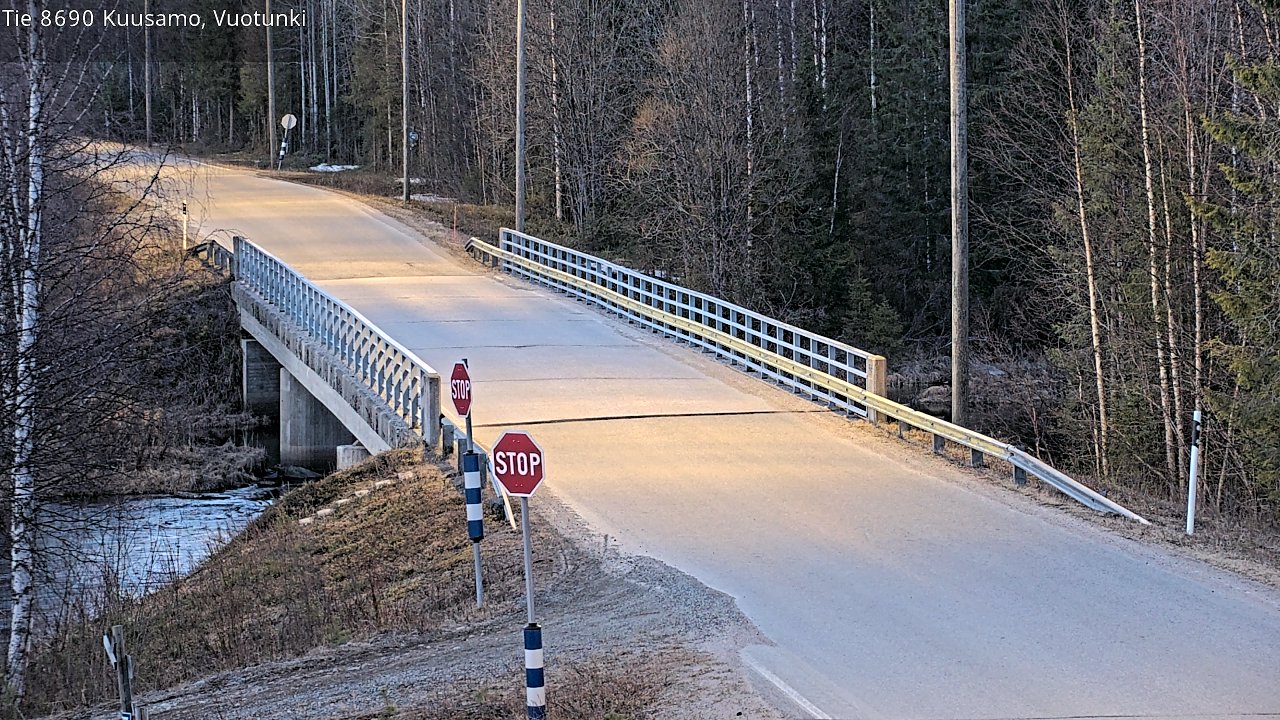Weather Camera Image Väg 8690 Kuusamo, Vuotunki, Kuusamo, Pohjois-Pohjanmaa