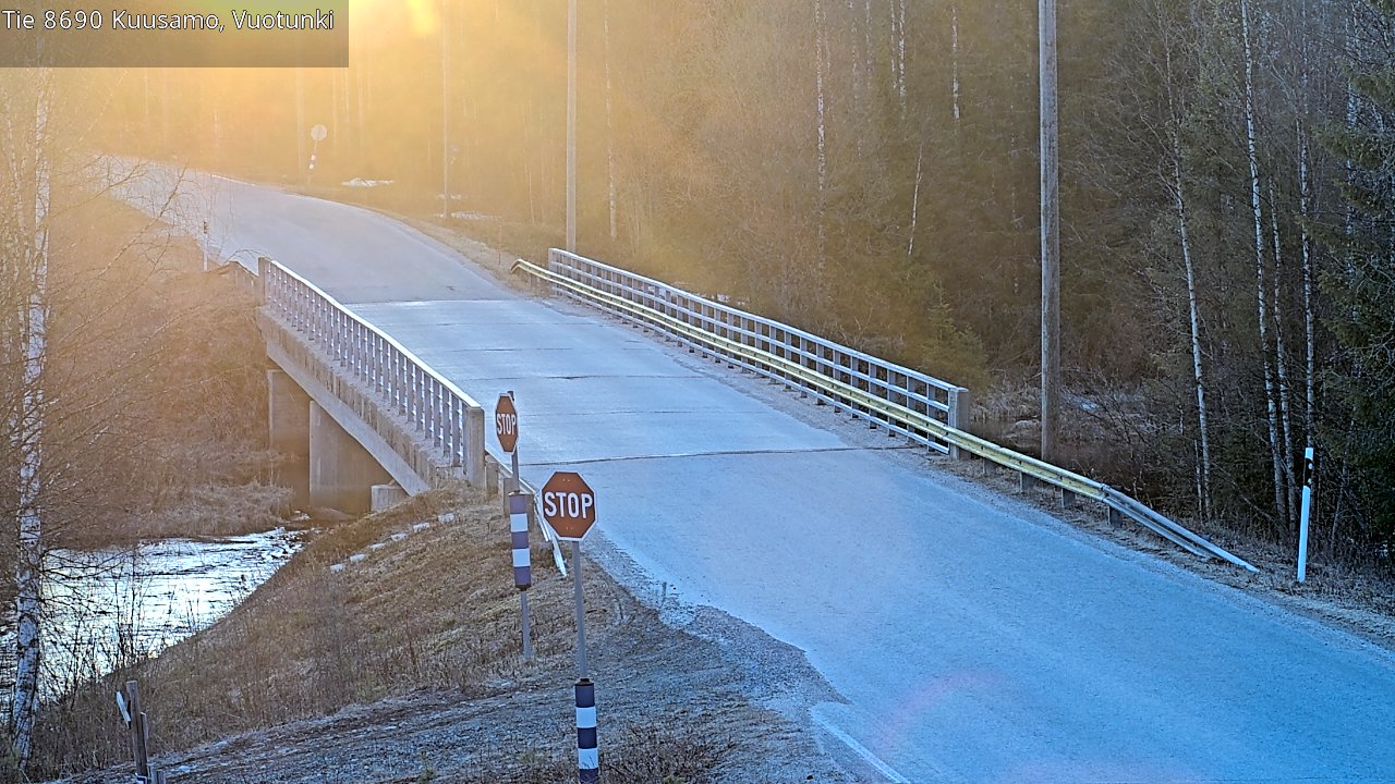 Kelikamerat Kuva Tie 8690 Kuusamo, Vuotunki, Kuusamo, Pohjois-Pohjanmaa