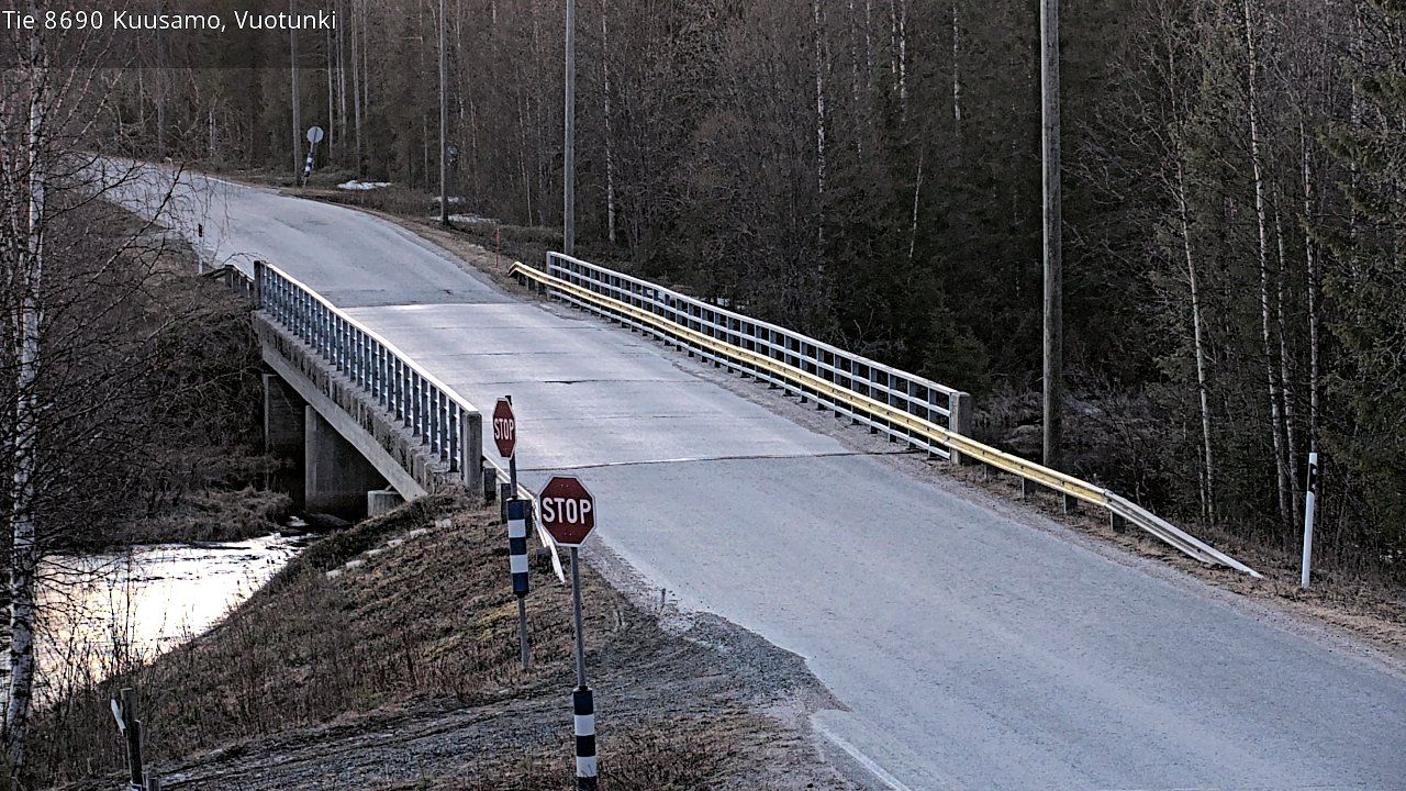 Weather Camera Image Väg 8690 Kuusamo, Vuotunki, Kuusamo, Pohjois-Pohjanmaa