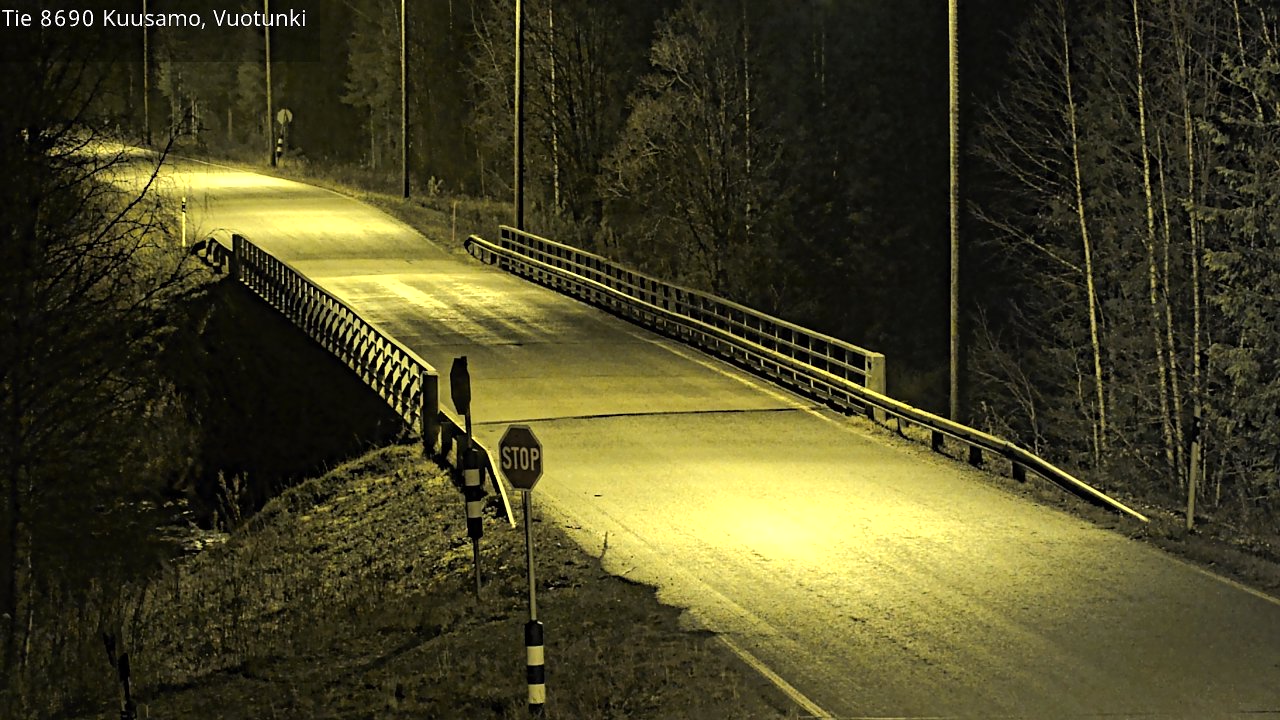 Kelikamerat Kuva Tie 8690 Kuusamo, Vuotunki, Kuusamo, Pohjois-Pohjanmaa