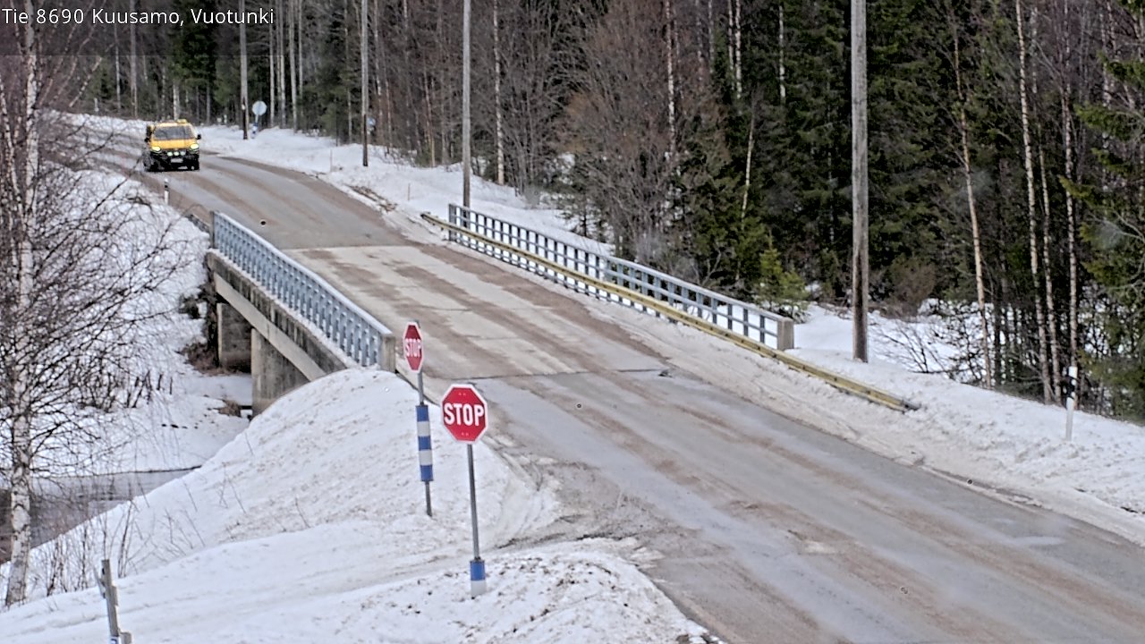 Weather Camera Image Road 8690 Kuusamo, Vuotunki, Kuusamo, Pohjois-Pohjanmaa